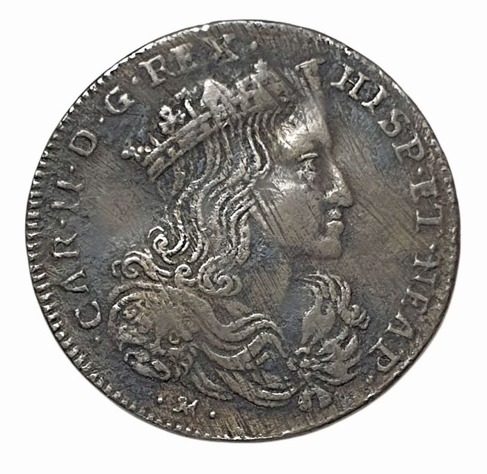 Italy, Kingdom of Naples, Spain. Carlo II di Spagna (1665-1700). Tari 1694