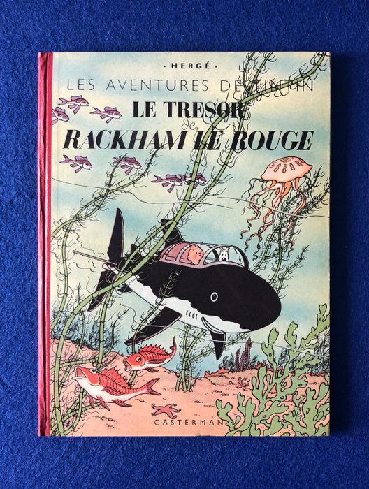 Tintin - Le trésor de Rackham le Rouge (B2) - C - Herdruk - (1948)