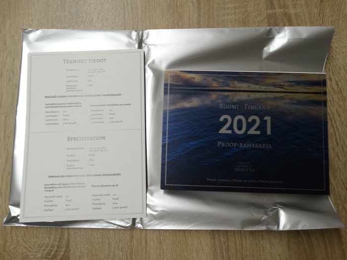 芬兰. Proof Set 2021 "Journalisme en Aland"  (没有保留价)