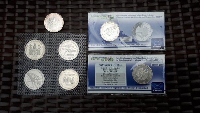 Germany, Federal Republic. 10 Euro/ 20 Euro + 4  Medaillen 2006 (7 pieces)