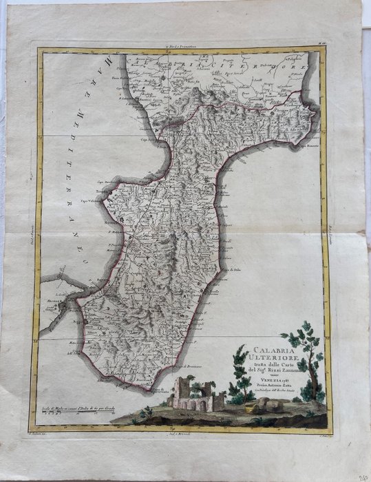 義大利, Calabria; Zuliani / Pitteri / Zatta - Calabria Ulteriore - 1781-1800
