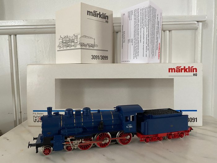 Märklin H0 - 3091 - Steam locomotive with tender - P8 - Baden