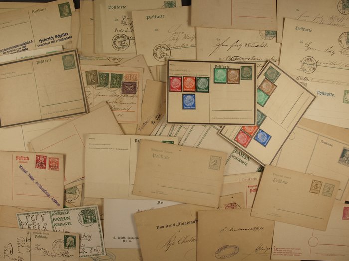 Empire allemand - Lot of postal stationery, (mostly) German Reich and territories