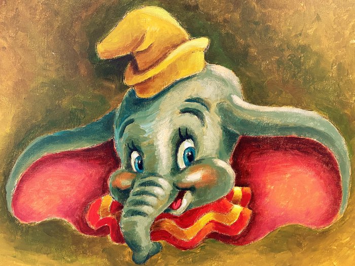 Dumbo Portrait - Original Painting - Joan Vizcarra - Acrylic Art - Canvas Board