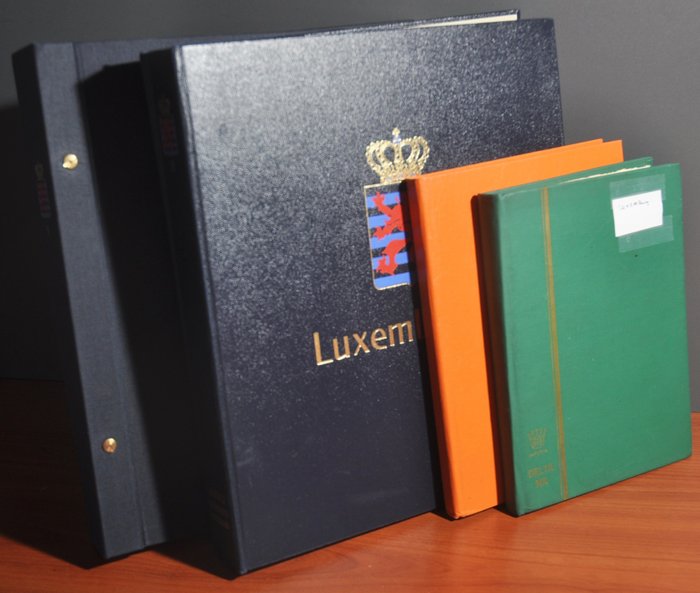 Luxembourg - Collection in two DAVO albums and in stock books