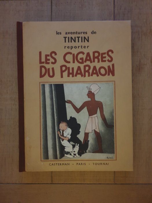 Tintin T4 - Les cigares du Pharaon (A6) - C - N&B - Herdruk - (1938)