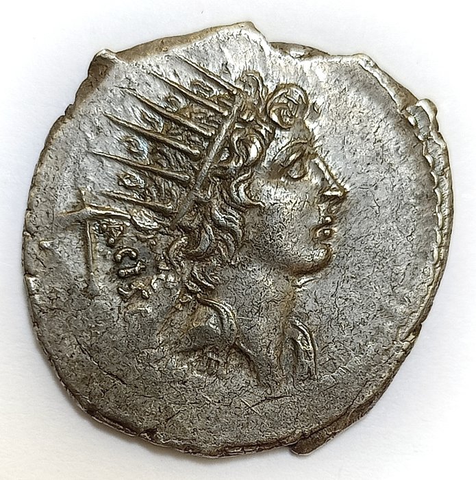 Roman Republic. L. Valerius Acisculus, 45 BC. AR Denarius,  Rome