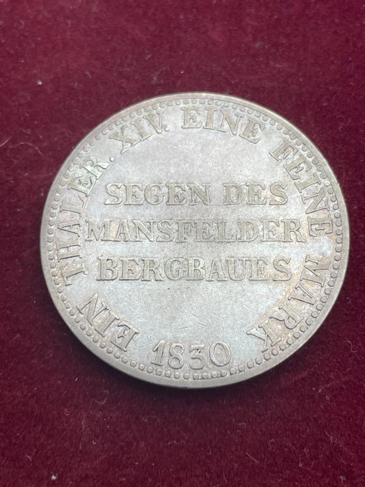 Germany, Prussia. Friedrich Wilhelm III., (1797-1840). Ausbeutetaler 1830-A, Segen des Manfelder Bergbaus.