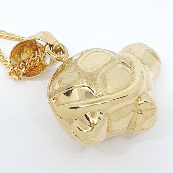 Image 3 of 18 kt. Yellow gold - Necklace with pendant