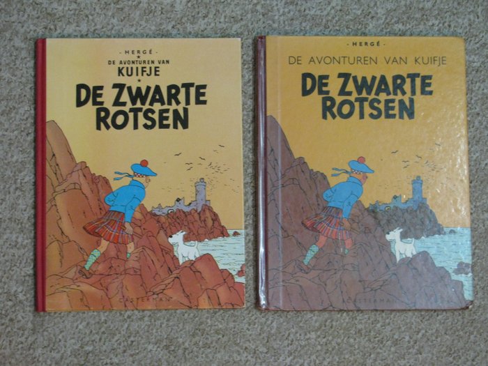 Kuifje 7 - De Zwarte Rotsen - 2x facsimilé - Hardcover - (1987/1996)