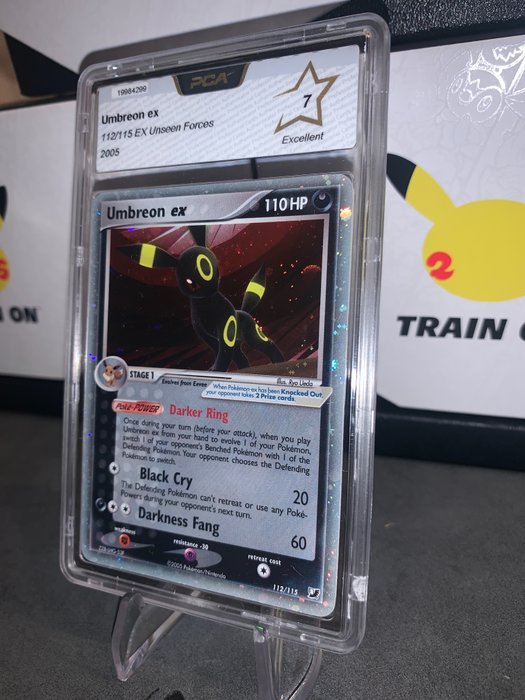 EX UNSEEN FORCES - Pokémon - Graded Card PCA 7 Umbreon EX HOLO ULTRA RARE !!! - 2005