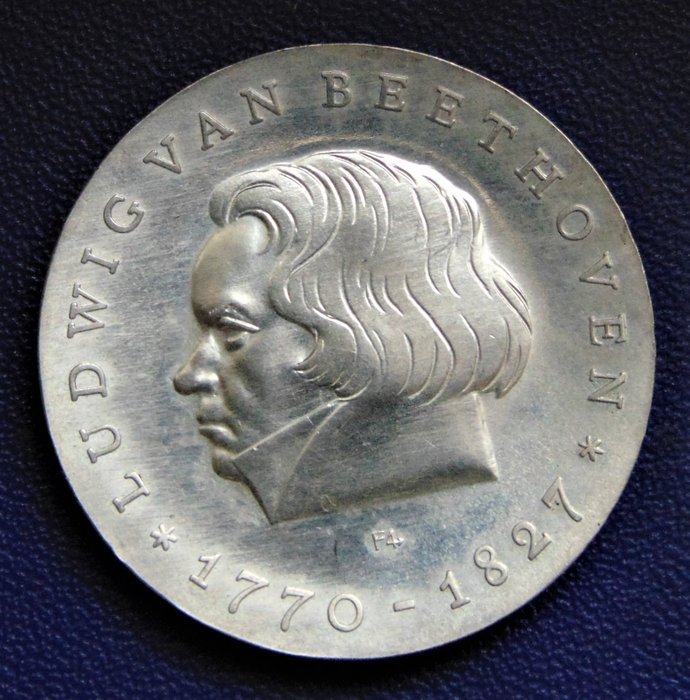 Germany, Democratic Republic. 10 Mark 1970 - Ludwig van Beethoven