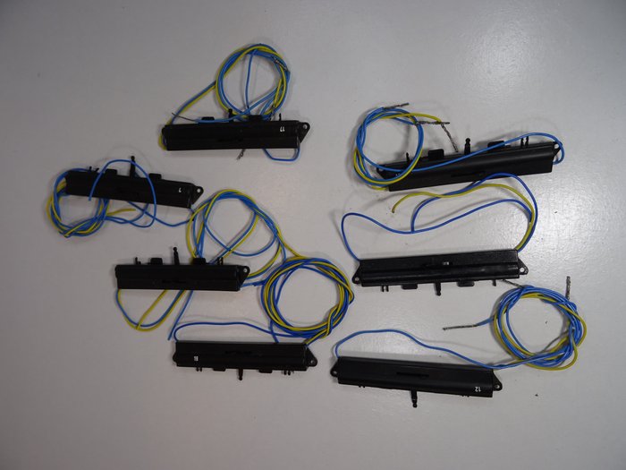 Märklin H0 - Rails - 7 pointeuses électriques K-track