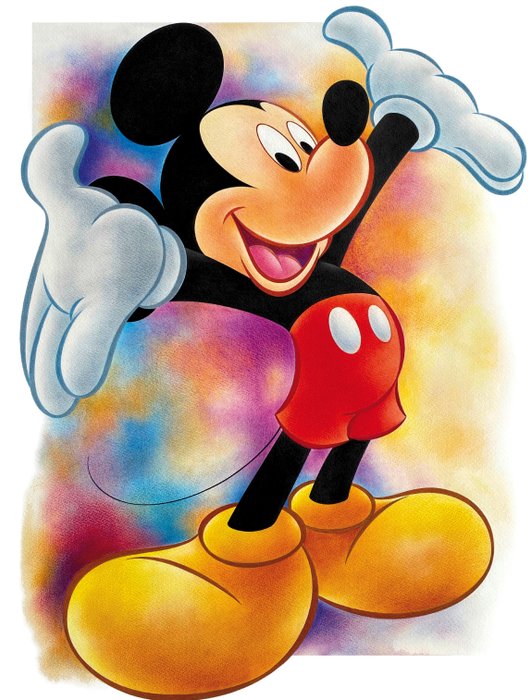Mickey Mouse - Large Giclée Signed By Jaume Esteve - Canvas - 60 x 43 cm
