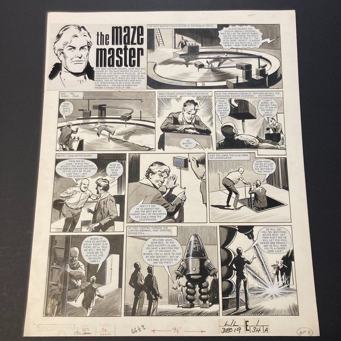Lacey, Bill - Original page - Maze Master - A Deadly Pick Up - (1970)