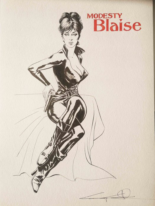 Candita, Giuseppe - Original drawing - Tribute to Modesty Blaise - (2021)