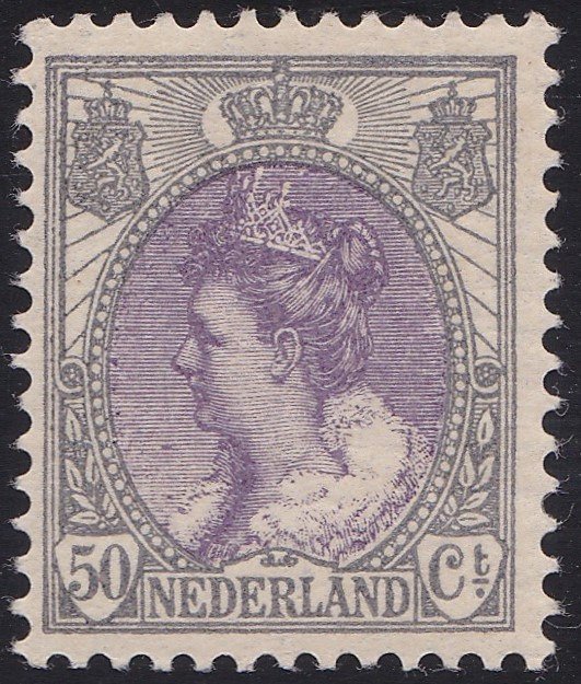Pays-Bas 1914 - Queen Wilhelmina type ‘fur collar’ - NVPH 75