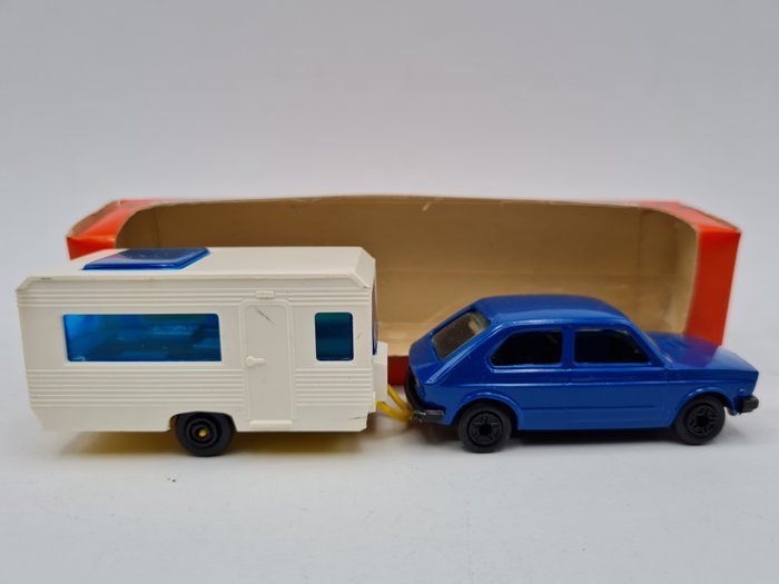 mercury - 1:64 - Fiat 127 + Caravan con Box Originale art. 806 + 804
