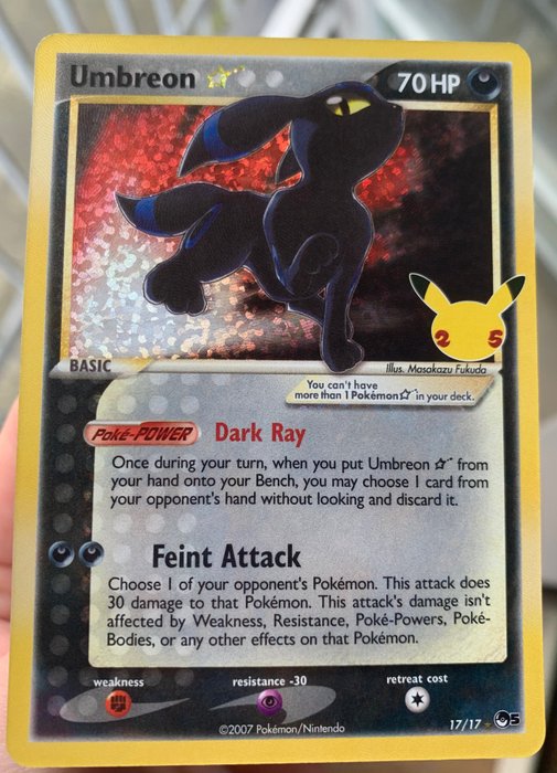The Pokémon Company - Pokémon - Trading card - Hyper Rare! - Umbreon Goldstar - 25th Anniversary - PSA10/BGS10?