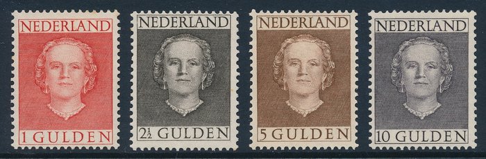 Pays-Bas 1949 - Queen Juliana ‘en face’ - NVPH 534/537