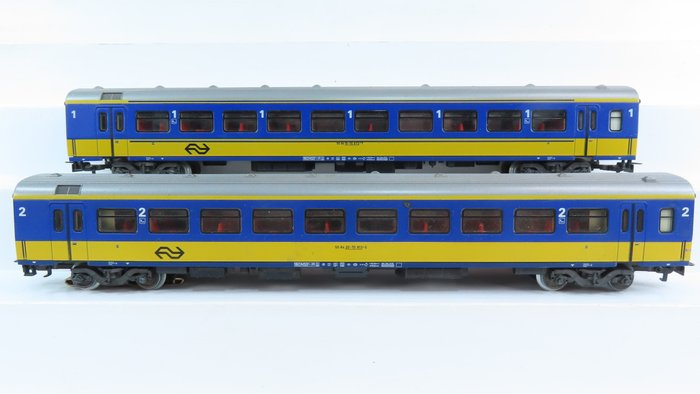 Märklin H0 - 4164/4165 - Transport de passagers - 2 voitures interurbaines "ICR" - NS