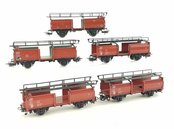Märklin H0 - 4612 - Transport de fret - Cinq transporteurs de voitures - DB