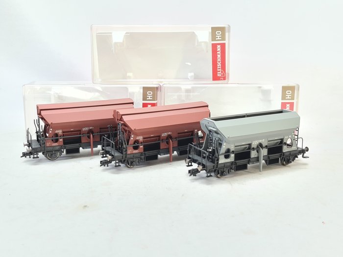 Fleischmann H0 - 631681 - Freight wagon set - 3 self-unloaders type Ed 087 - DB, SBB-CFF