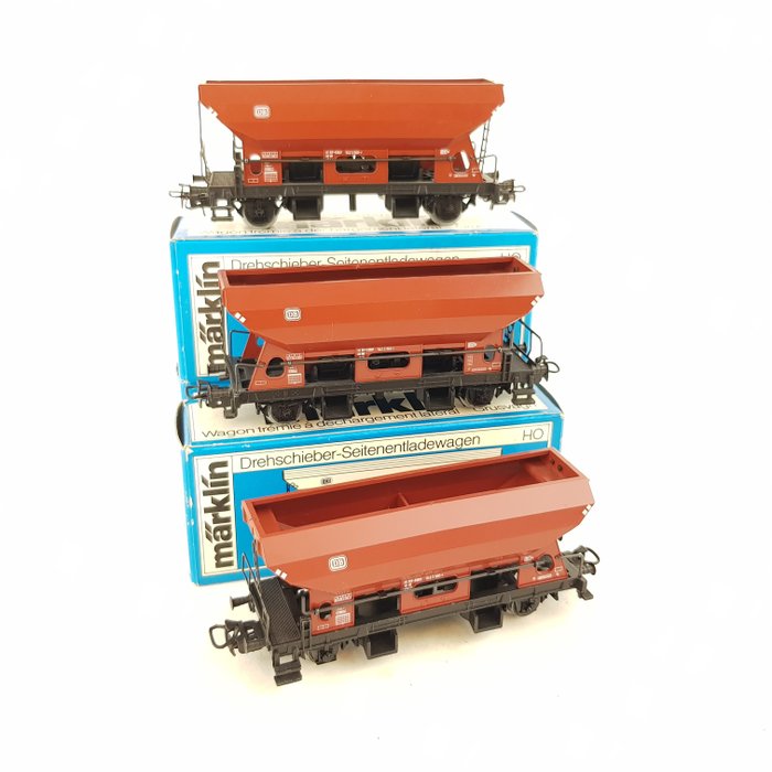Märklin H0 - 4631 - Transport de fret - Trois déchargeurs latéraux - DB