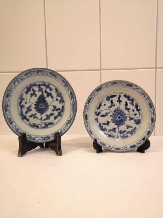 Plates (1) - Cobalt blue - Porcelain - China - 18th - 19th century
