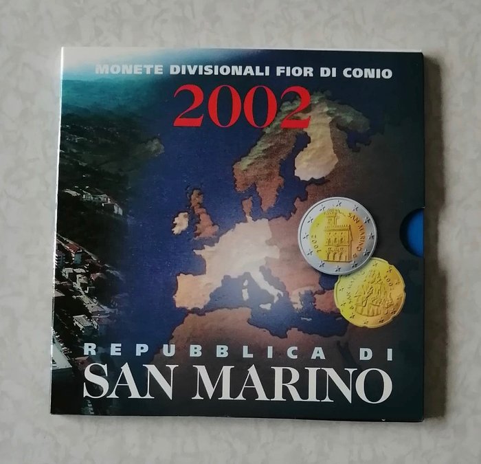 San Marino. Year Set 2002 BU