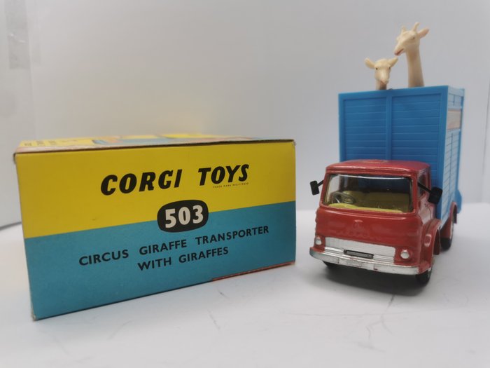 Corgi - 1:43 - Bedford tk transport de girafe chipperfield s Circus corgi Toys reff 503 - In originele doos nieuw