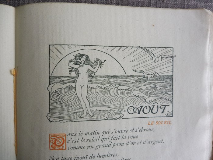Émile Verhaeren - Almanach. Cahier de vers d'Emile Verhaeren. Ornementé par Théo Van Rysselberghe - 1895