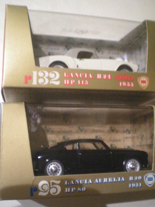 Lancia Aurelia B20,Lancia B24 Spider - 1:43 - Brumm serie Oro