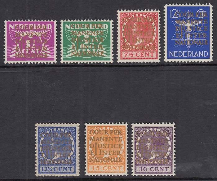 Netherlands 1934 - Official stamps, Cour de Justice - NVPH D9/D15
