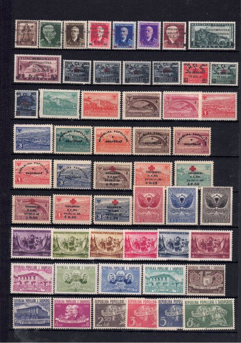 Albania - Important collection with only better material, including imperforate - Yvert