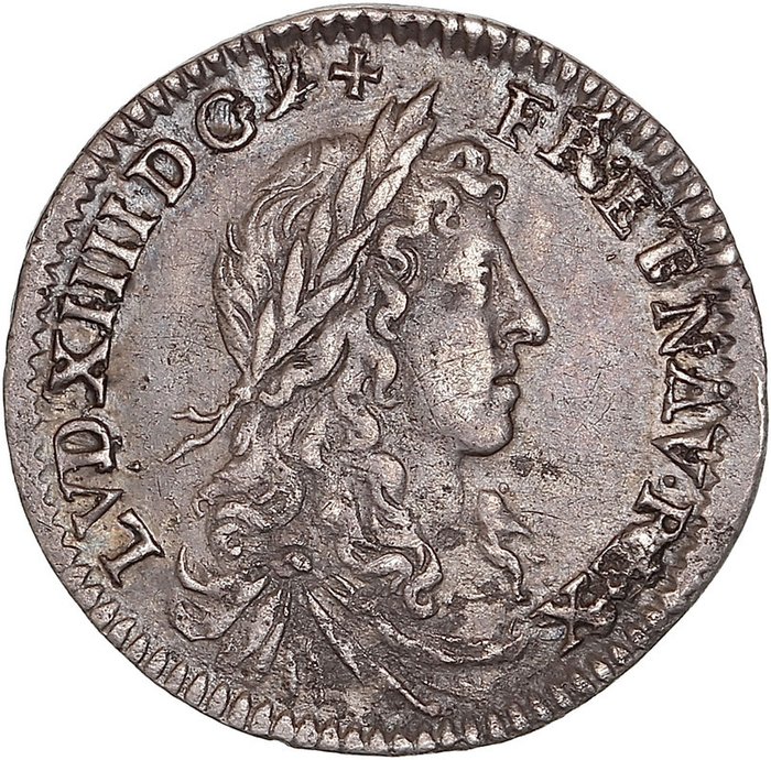 Frankrijk. Louis XIV (1643-1715). 1/12 Écu du Dauphiné 1660-Z, Grenoble