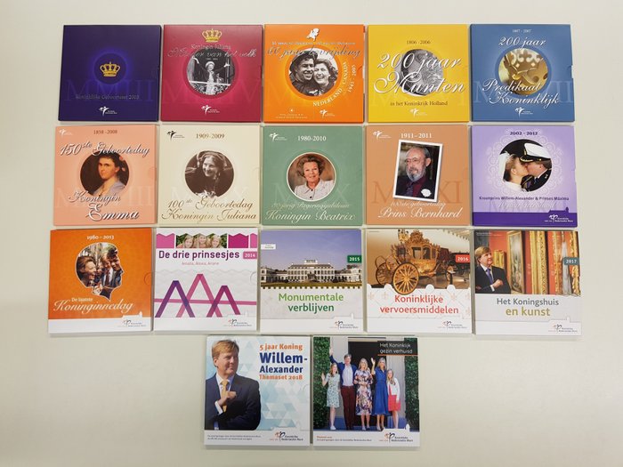 Netherlands. Collectie Themasets compleet van 2003 t/m 2019 (17 stuks)