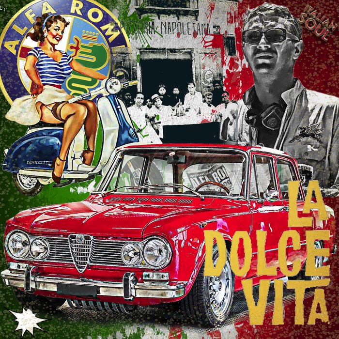 Preview of the first image of Picture/artwork - Luc Best Giclée print "Alfa Romeo Giulia" - Alfa Romeo - After 2000.
