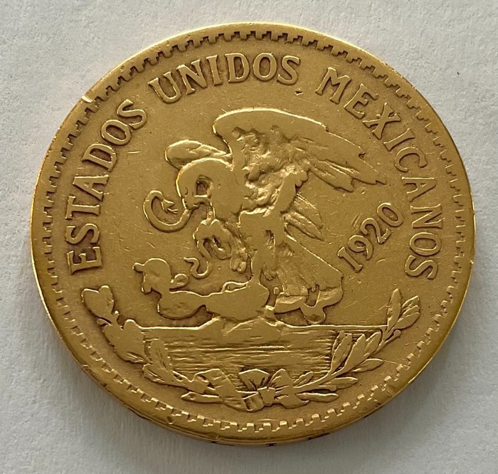 Mexico. 20 Pesos 1920 - Aztekenkalender