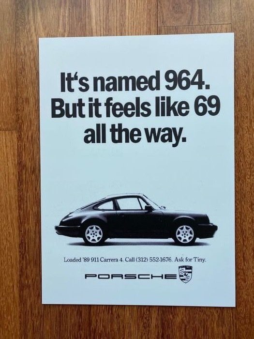Poster/print - Vintage Porsche Advertising aluminium Poster