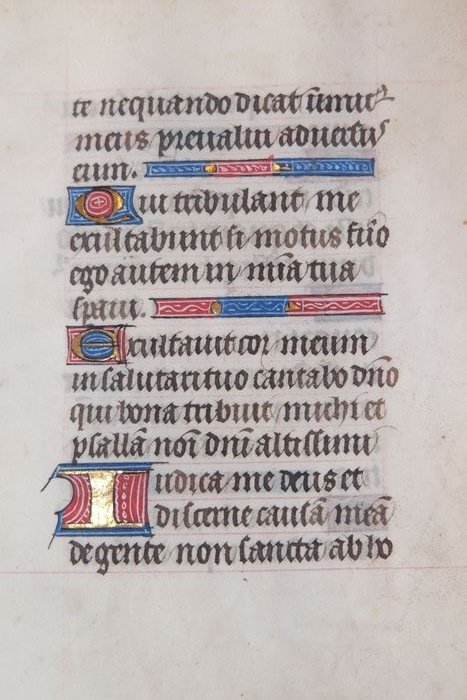 Manuscript - Manuscript - Blad uit een getijdenboek - [ca. 1450]