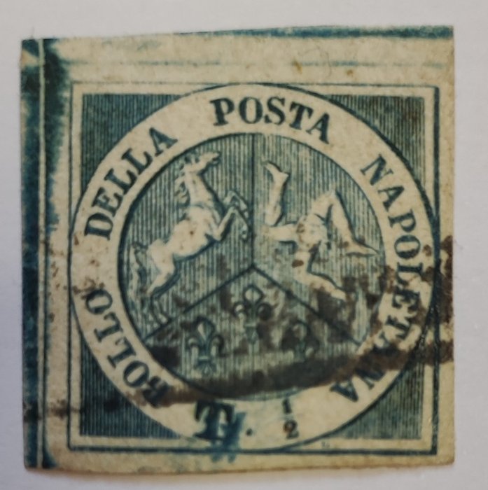 Italian Ancient States - Naples 1860 - certified stamps in very good condition and preservation - sassone 15