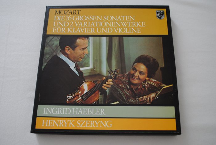 Ingrid Haebler and Henryk Szeryng - W.A. Mozart - Édition limitée, LP Box Set - Stéréo - 1970