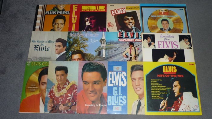 Elvis Presley - Lot of 13 albums - Multiple titles - LP's - 1972/1980