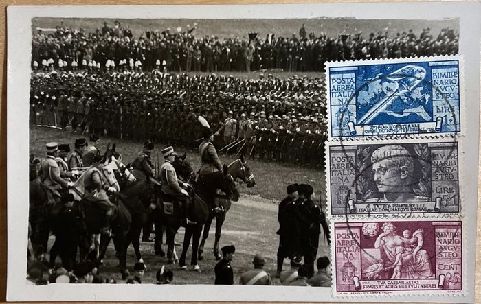 Italy, Kingdom - military - Single postcard, Postage stamps (Postcard franked Augusto 1938 series of 1) - 1938-1938