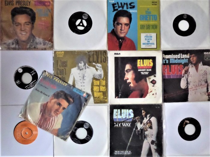 Elvis Presley - A collection of 13 great singles - Multiple titles - 45 rpm Single - 1956/1977