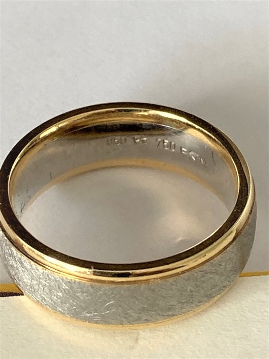 Image 3 of Gelbgold 750 und 950 Platinum - Ring - Pforzheim wedding ring manufactory