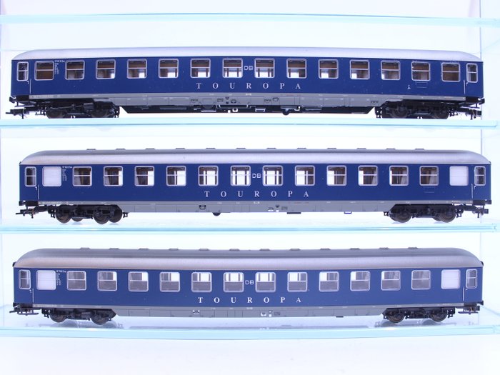 Lima H0 - 149796K - Passenger carriage set - 3-piece carriage set DB "Touropa" - DB