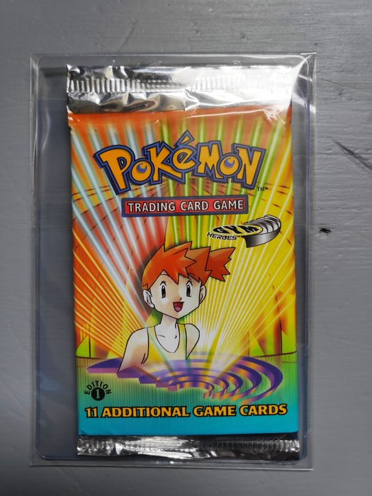 Wizards of The Coast - Booster Pack *unweighed*  1st Edition Gym Heroes booster Pack.