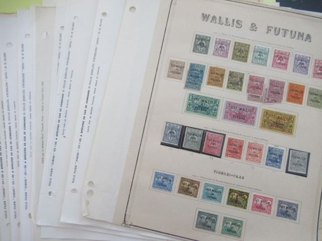 Wallis and Futuna - An almost complete collection of stamps.